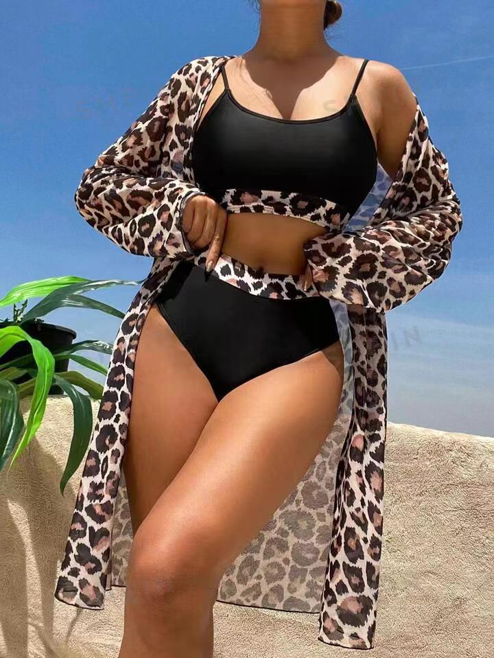 Ensemble de maillots de bain pour femmes Berg-Feldt avec superposition transparente