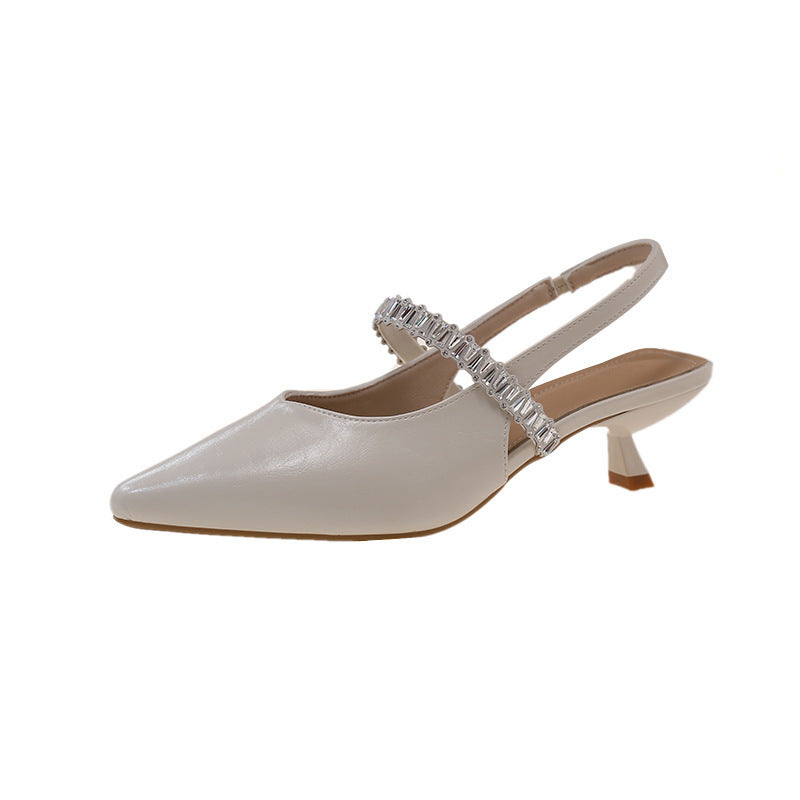Damenschuhe Slingback Pumps mit Spitzzeh und Dekorriemen von berg-feldt