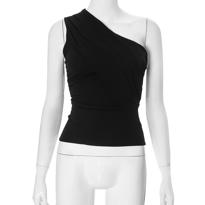 Haut portefeuille asymétrique à épaule dénudée Berg-Feldt pour femme