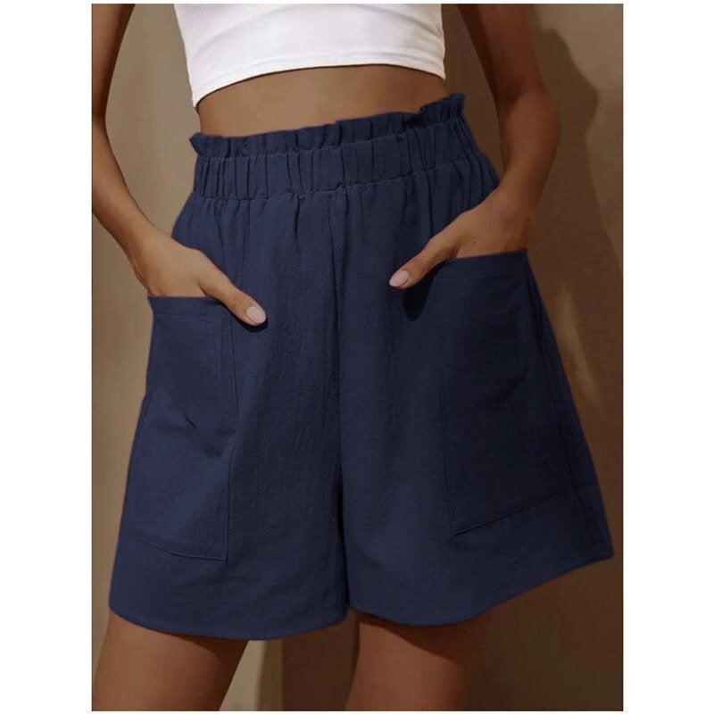 Hochtaillierte Damen Shorts mit Taschen (Berg-Feldt Casual)