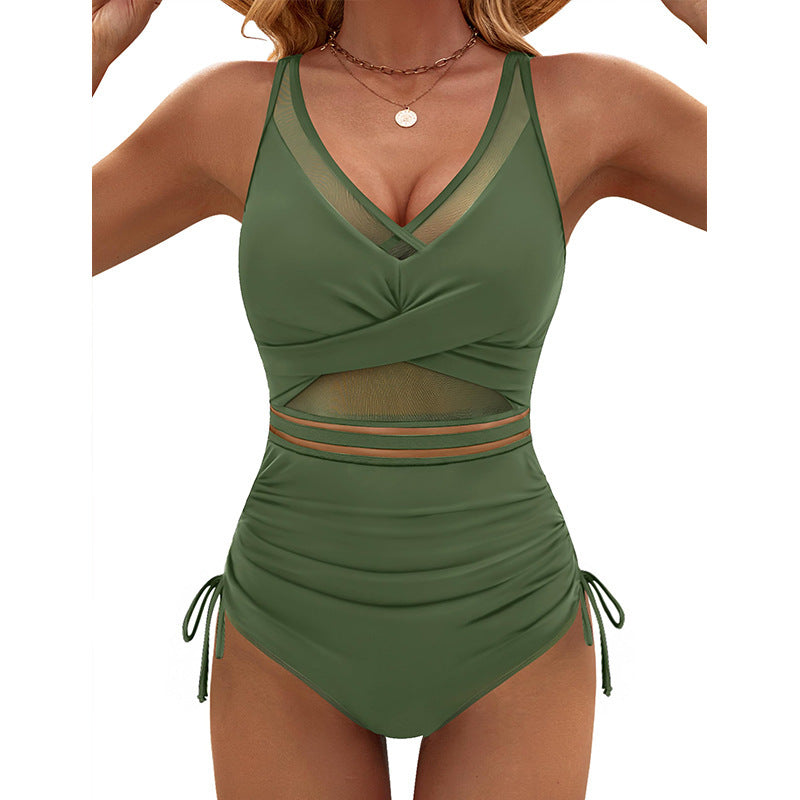 Sportlicher Damen-Einteiler mit Mesh und raffinierter, moderner Gestaltung von berg-feldt