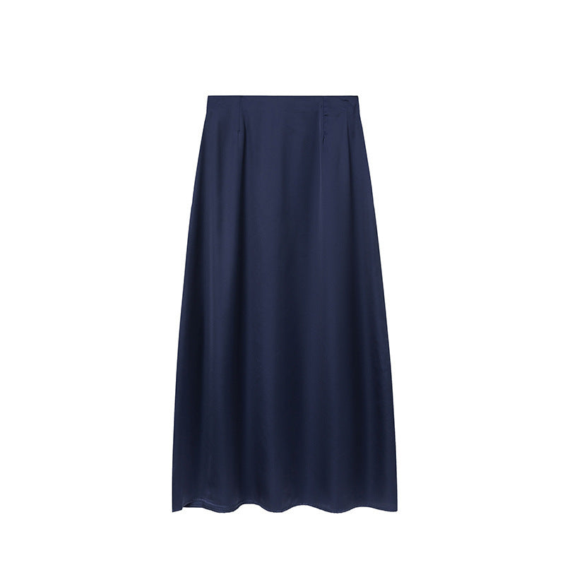 Jupe longue plissée taille haute pour femme Berg-Feldt