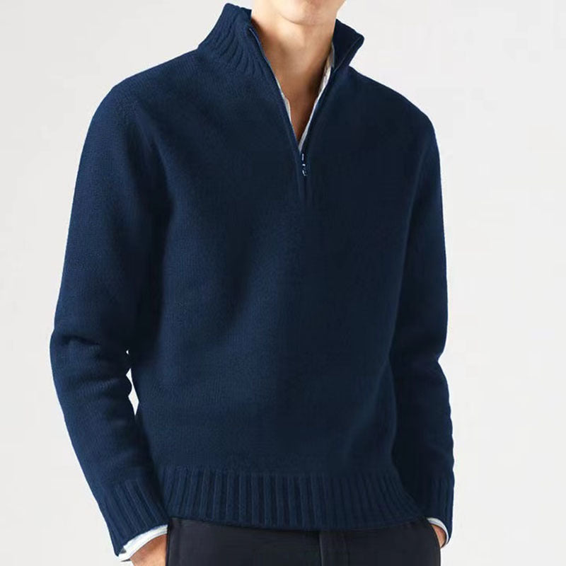 Sweater pour homme à col montant avec fermeture éclair moderne Berg-Feldt