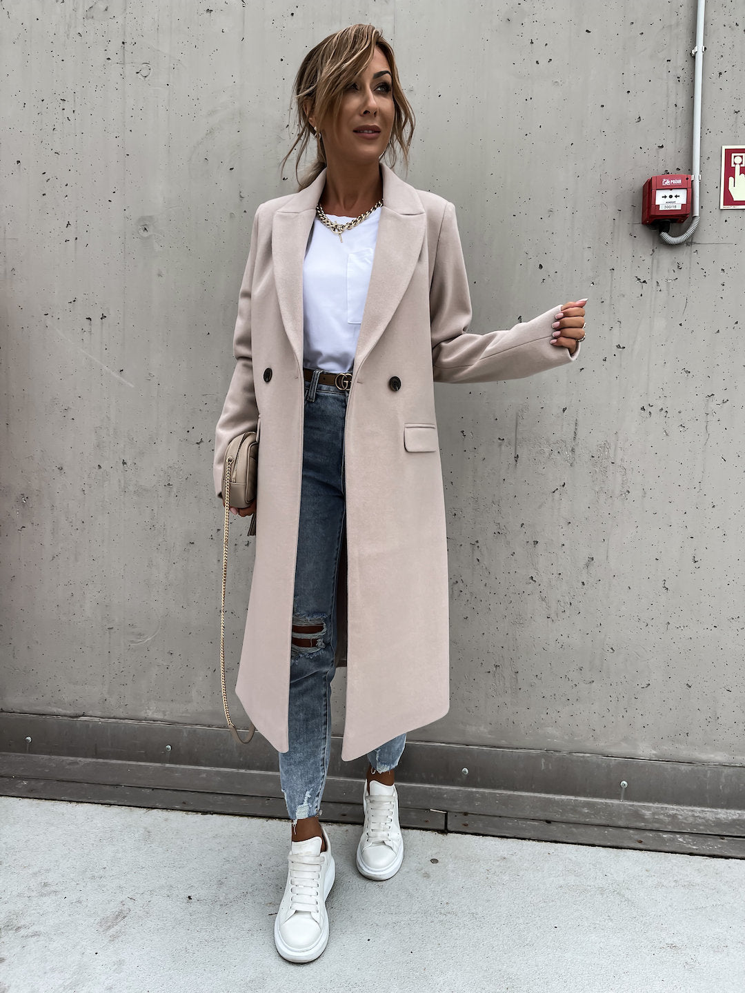 Manteau élégant en laine pour femme, coupe oversize Berg-Feldt