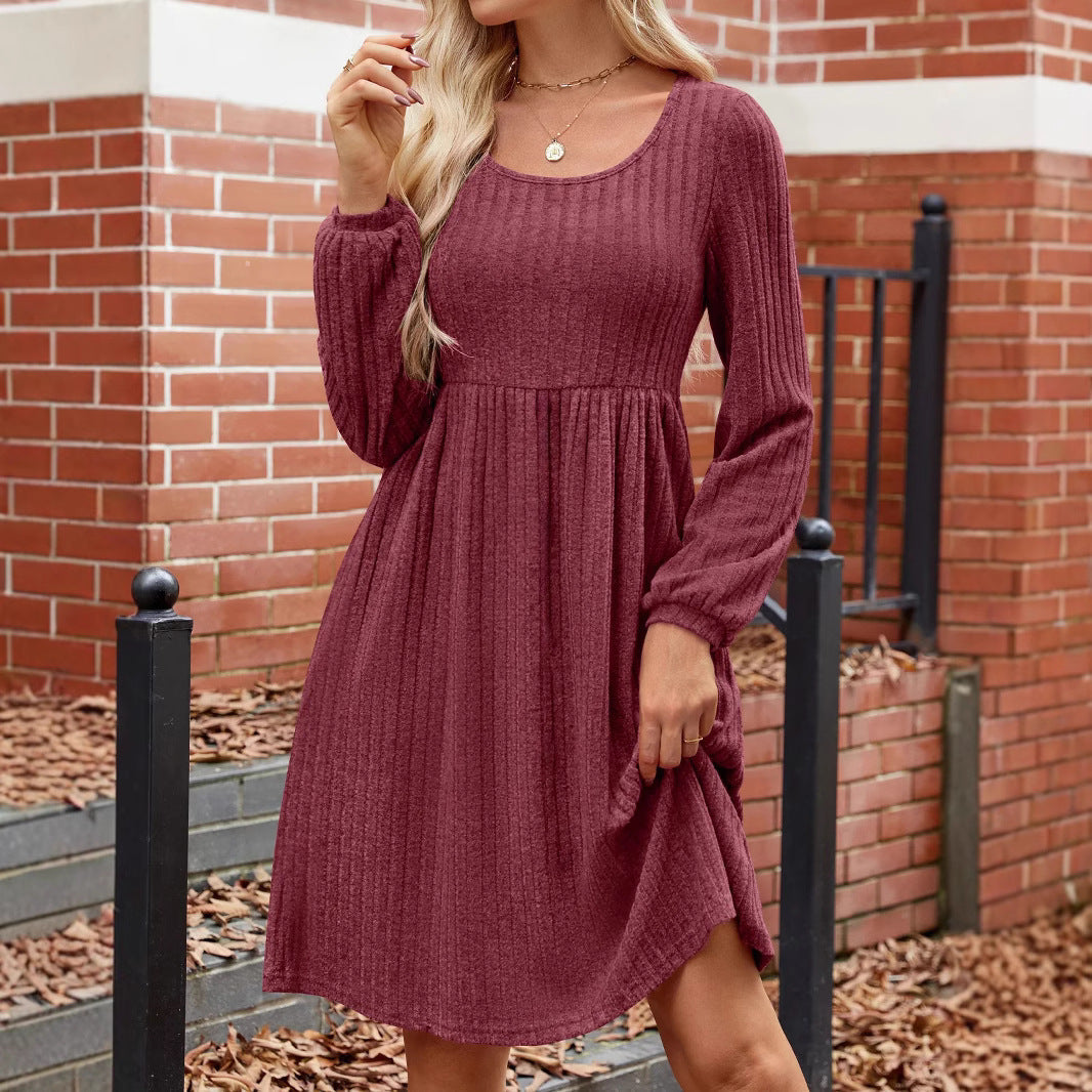 Robe portefeuille froncée à manches longues Berg-feldt pour femmes