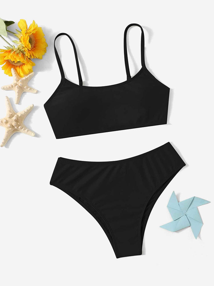 Ensemble bikini pour femme : Haut court moderne et bas polyvalent de berg-feldt