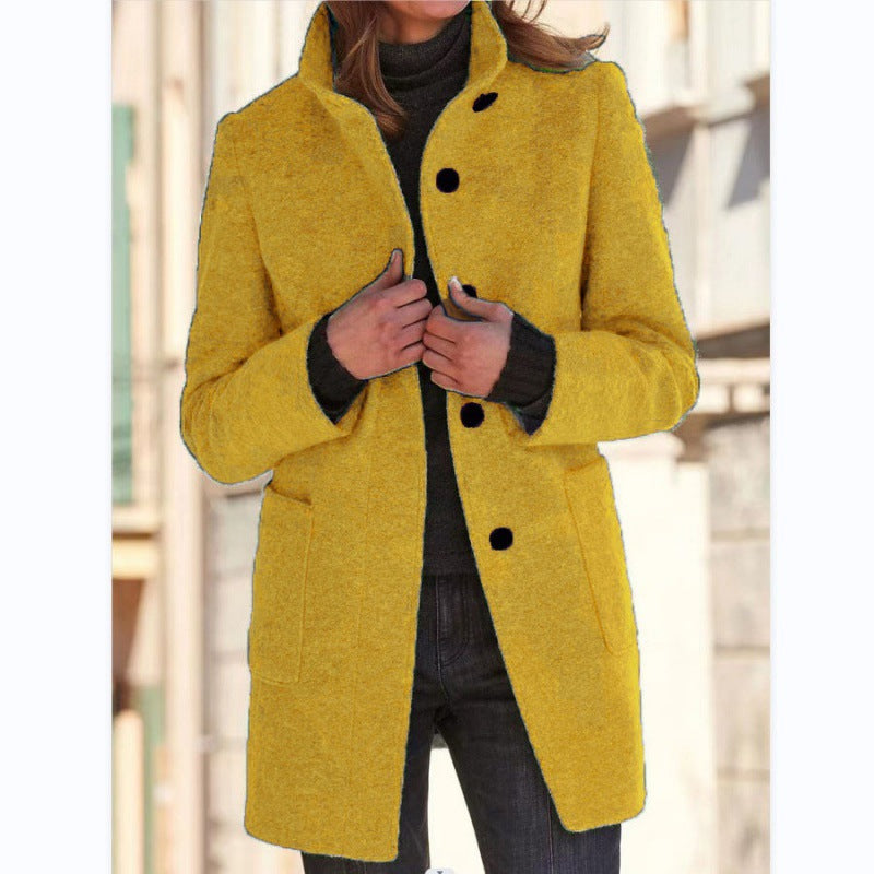 Damen élégante veste en laine avec poches pratiques et fermeture boutonnée Berg-Feldt