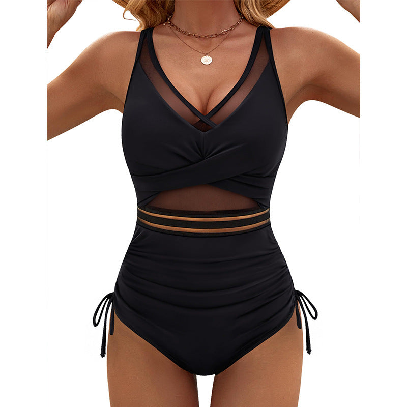 Sportlicher Damen-Einteiler mit Mesh und raffinierter, moderner Gestaltung von berg-feldt