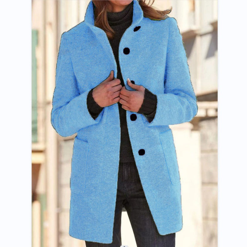 Damen élégante veste en laine avec poches pratiques et fermeture boutonnée Berg-Feldt