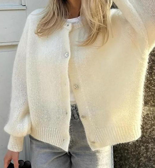 Cardigan douillet en mohair doux Berg-Feldt pour femme