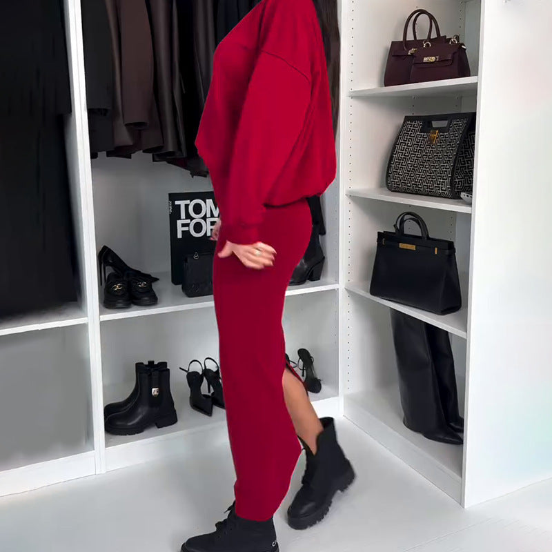 Ensemble deux pièces midi tricoté pour femme Berg-feldt