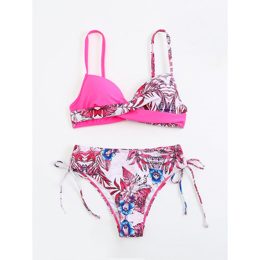 Ensemble de bikini Berg-feldt pour femme avec motif floral et bretelles réglables