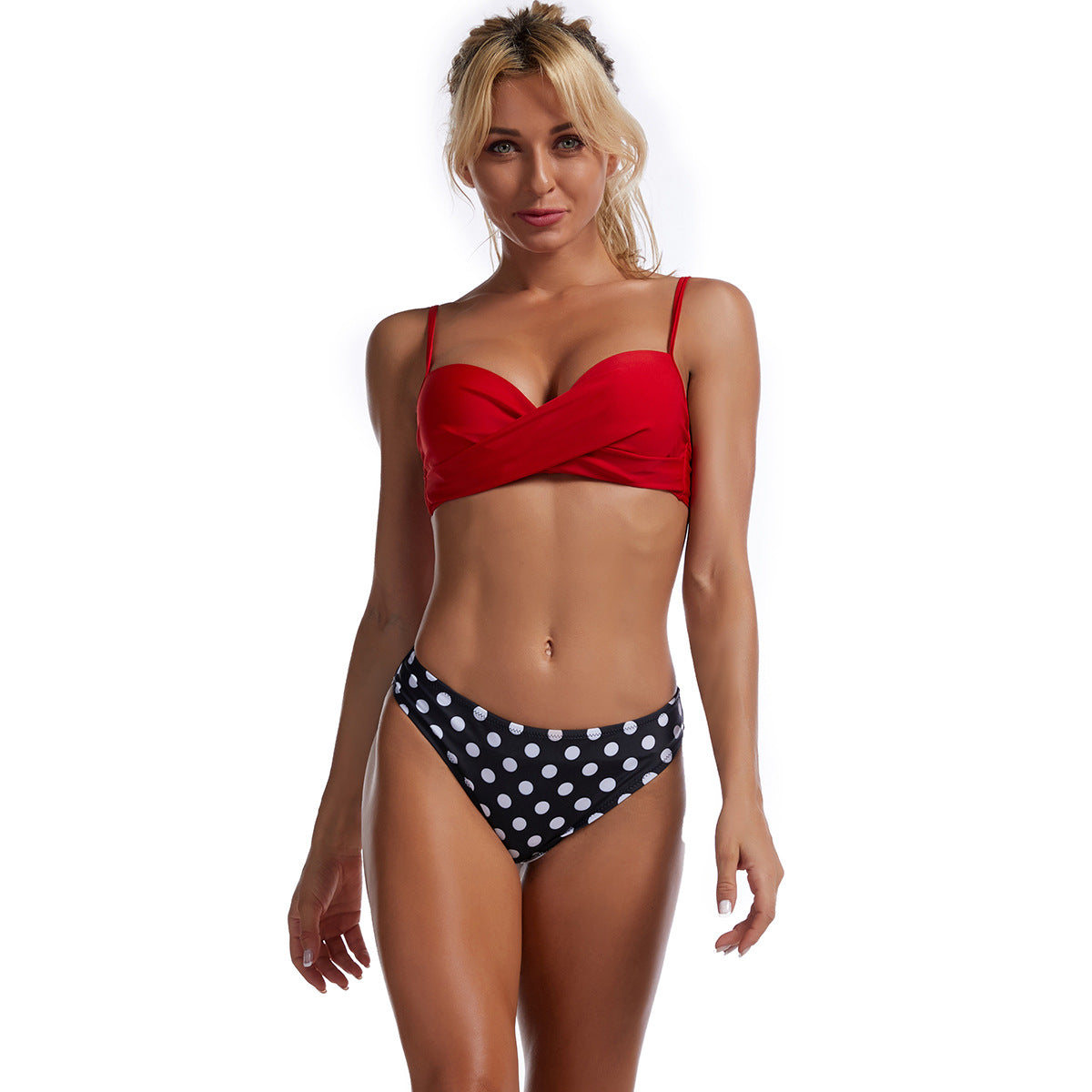Frauen Bikini Set mit verdrehten Vorderteil berg-feldt 1750839434