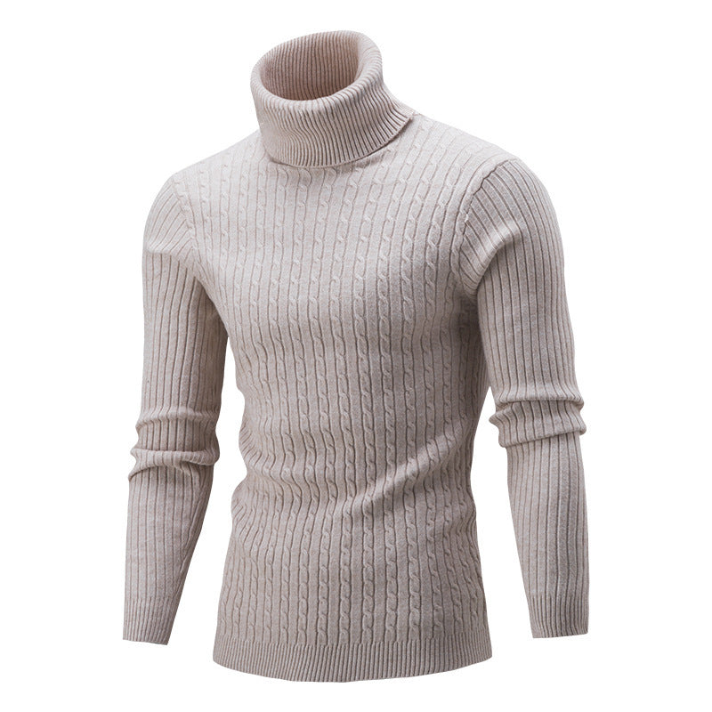 Herren rollkragen Pullover mit Zopfmuster Berg-Feldt