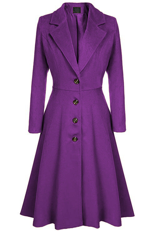 Manteau élégant en laine pour femme, coupe ajustée, manches longues Berg-Feldt