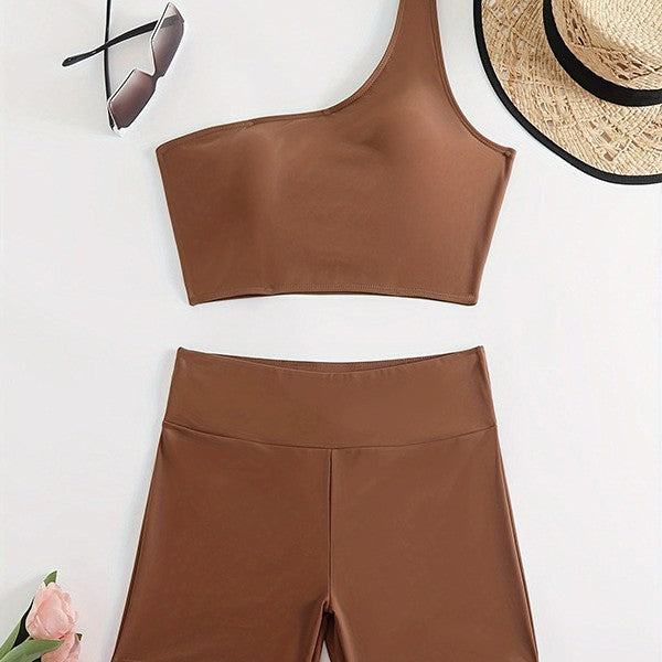 Ensemble bikini crop top sportif et taille haute pour femme par berg-feldt