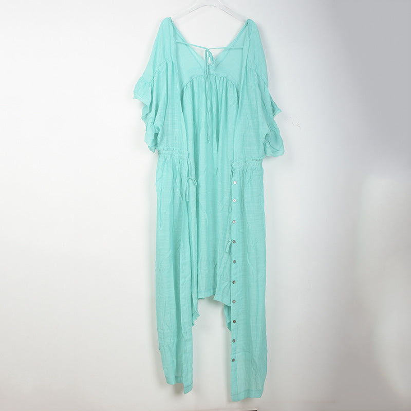 Robe longue bohème boutonnée et fluide Berg-Feldt