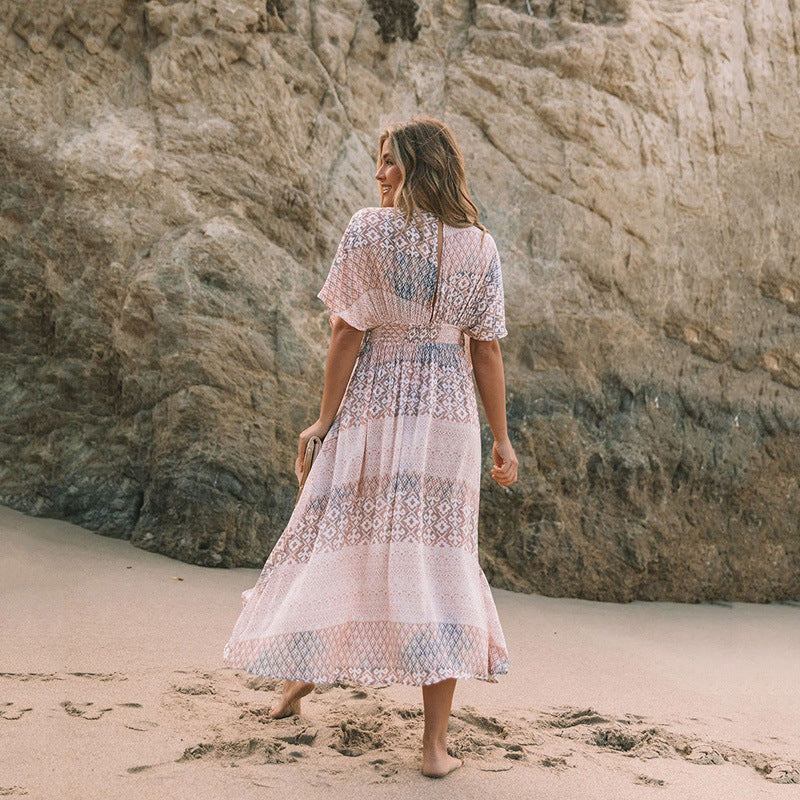Robe longue bohème pour femme à motifs subtils de berg-feldt