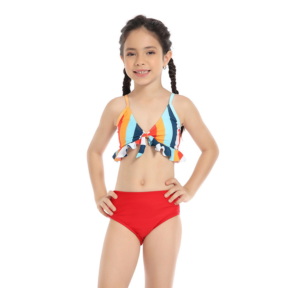 Ensemble de bikini pour femme avec bretelles réglables et charmantes fronces par berg-feldt