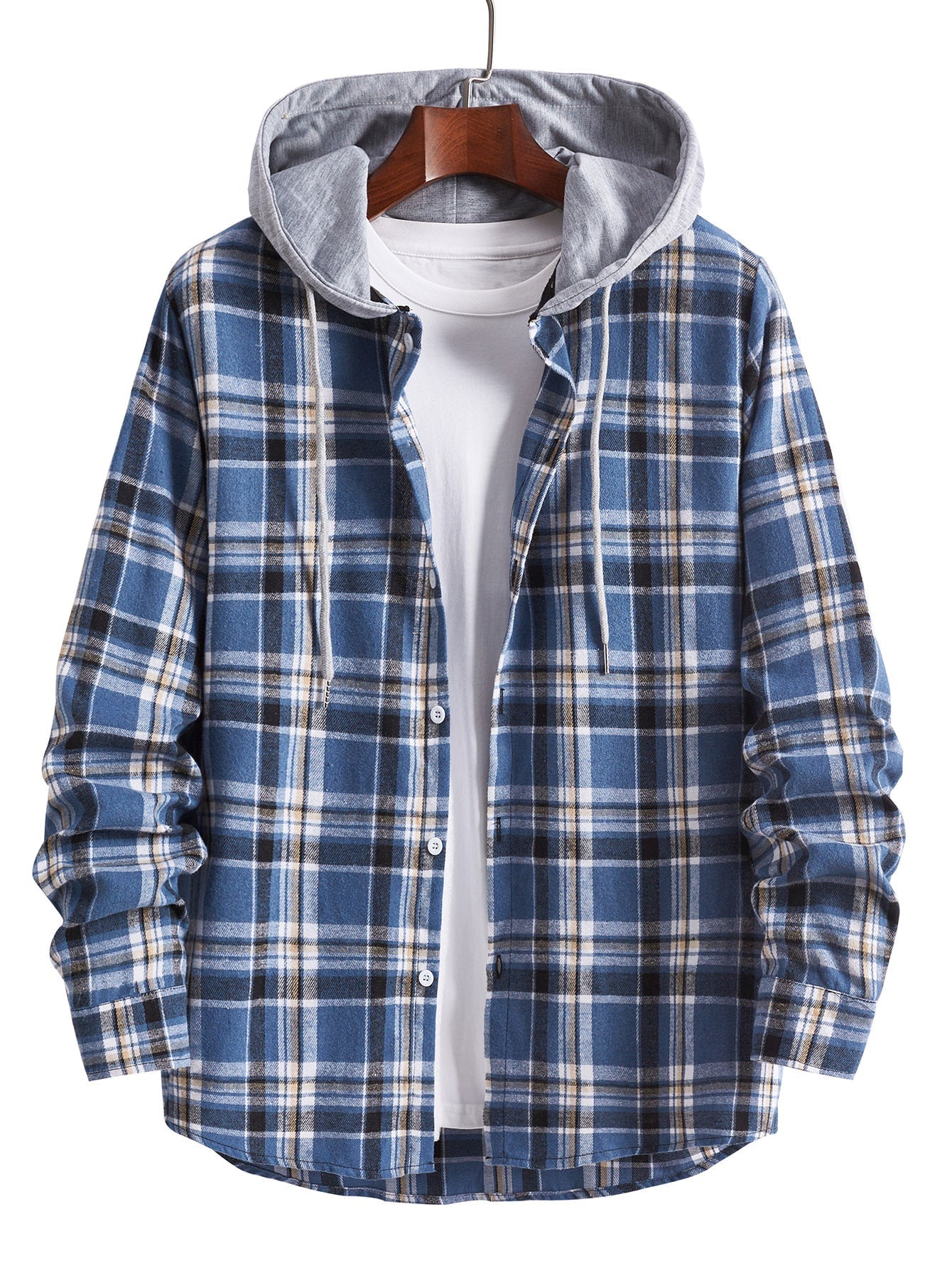 Chemise en flanelle pour homme avec capuche intégrée Berg-Feldt