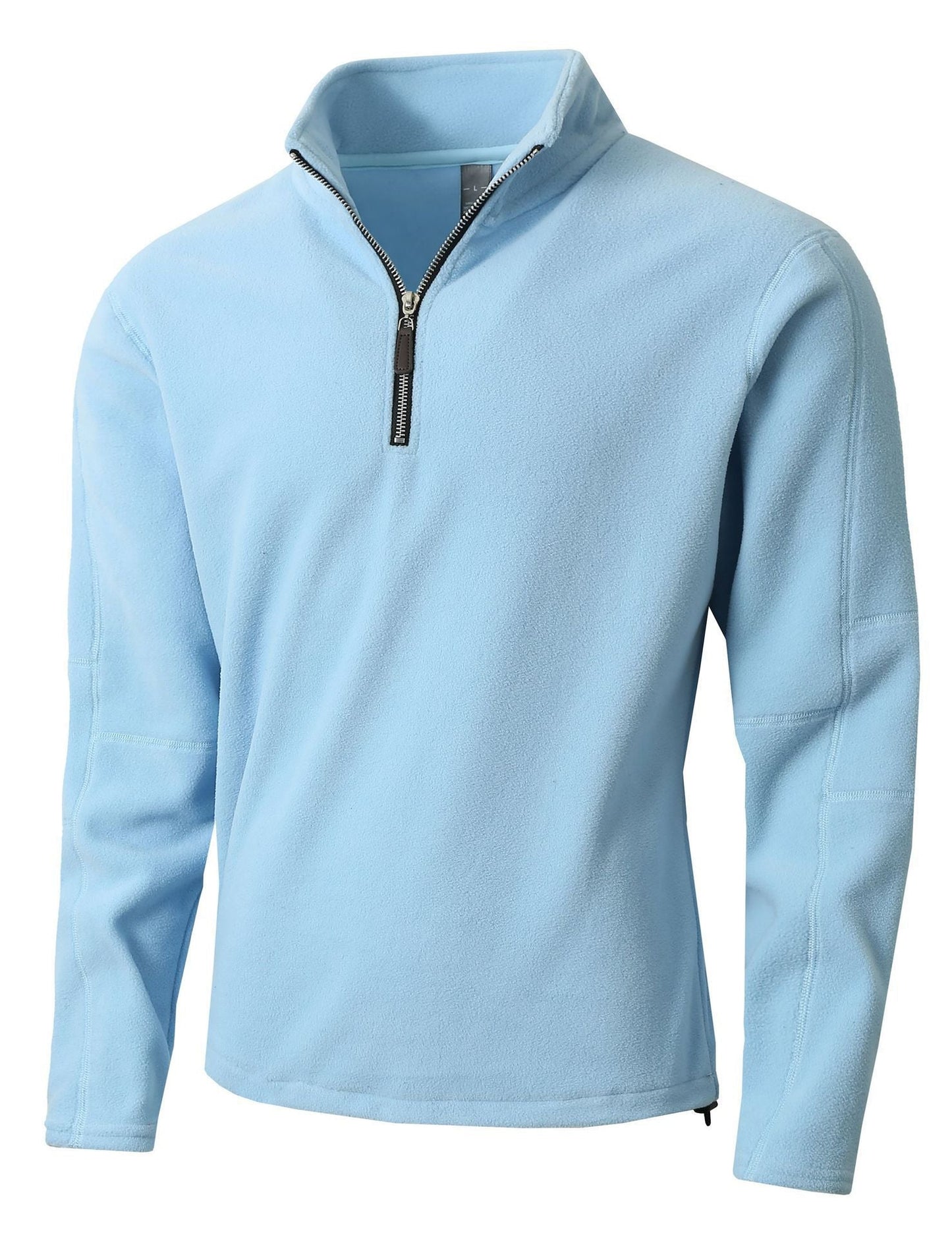 Herren Fleece-Pullover mit halblangem Reißverschluss und Stehkragen Berg-Feldt