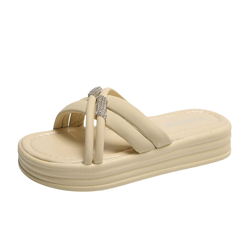 Berg-Feldt Sandales pour femme avec lanière élégante et scintillante