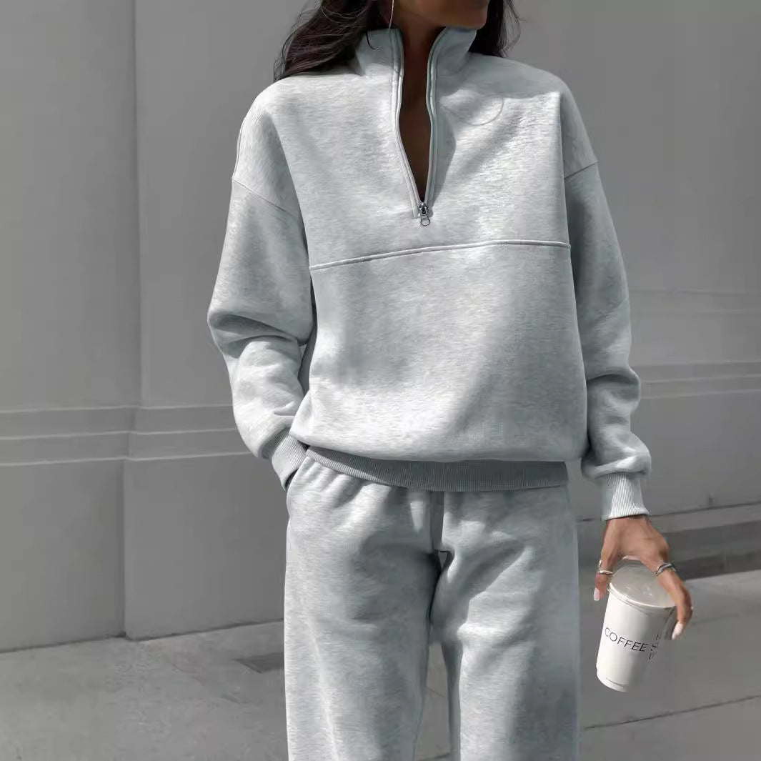 Ensemble survêtement femme confortable avec pull à col polaire et jogging assorti Berg-Feldt