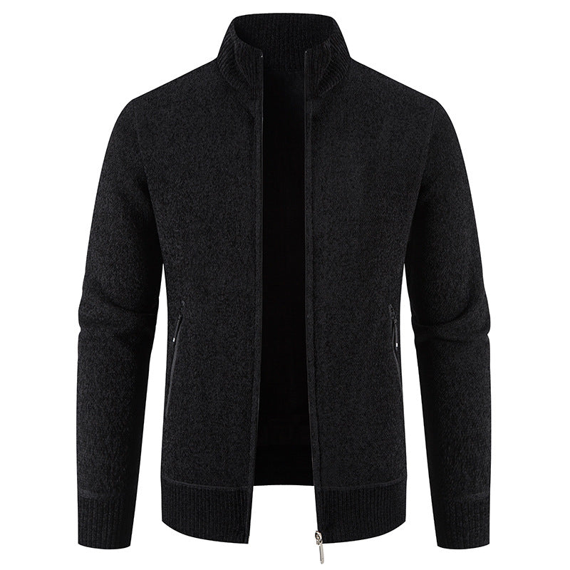 Cardigan élégant pour homme avec col montant et poches zippées pratiques Berg-Feldt
