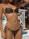Ensemble bikini pour femme avec anneau décoratif et bretelles ajustables de berg-feldt