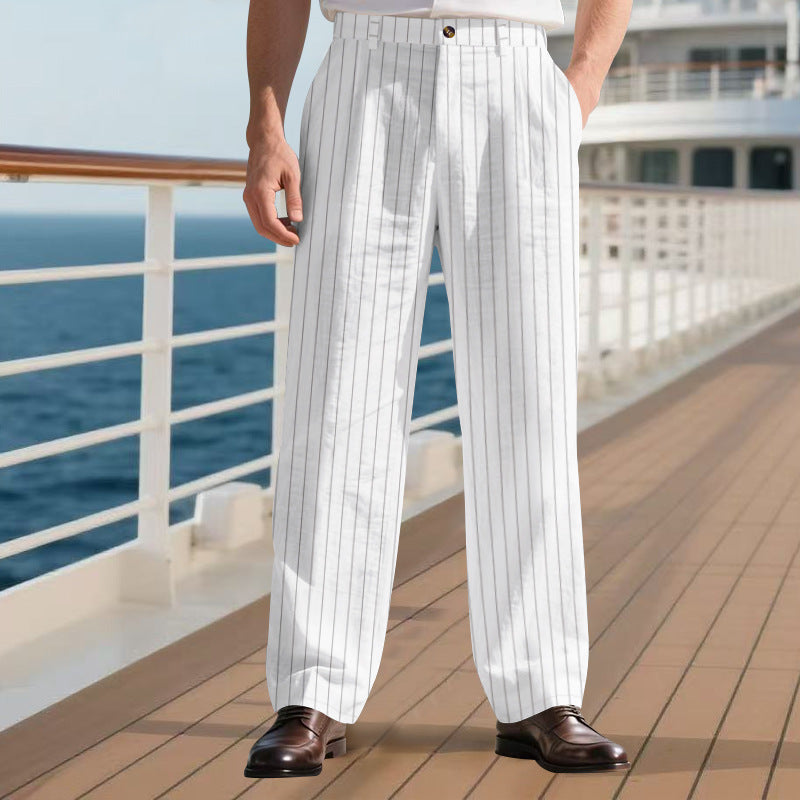 Herren elegante Anzughose mit schmalen Nadelstreifen Berg-Feldt