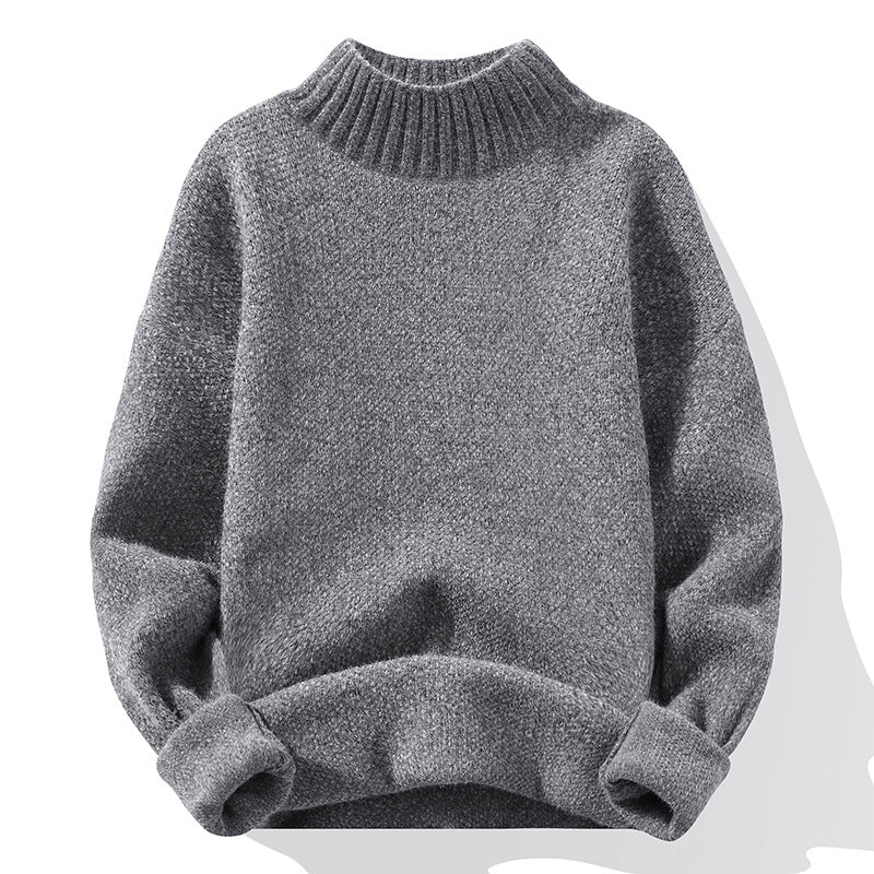 Pull en maille côtelée pour femme, col montant et coupe décontractée Berg-Feldt