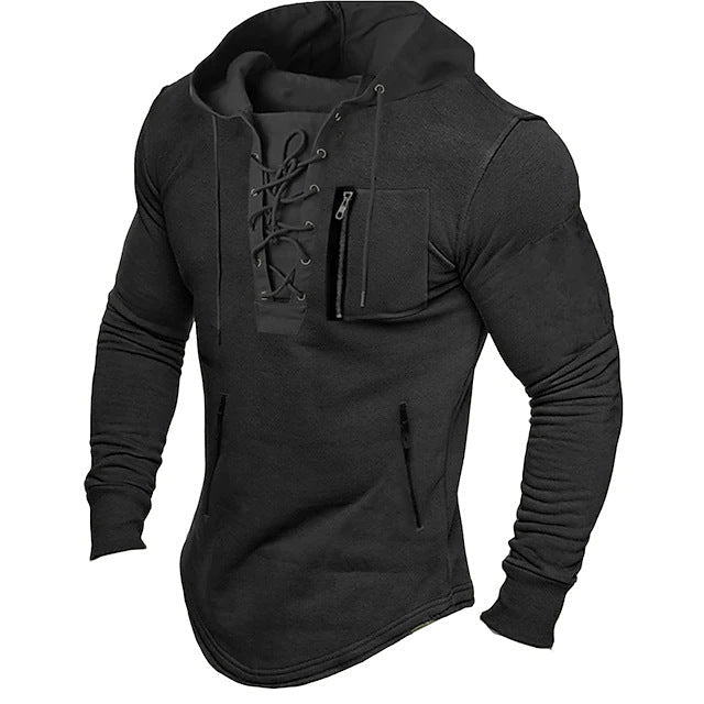 Herren Hoodie sportif avec fermeture à lacets originale Berg-Feldt