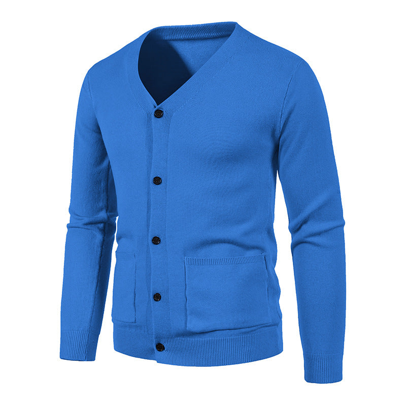 Herren Strickjacke mit V-Ausschnitt und praktischen Taschen Berg-Feldt
