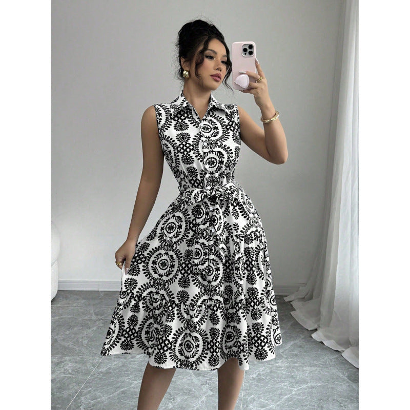 Robe courte femme boutonnée à motif floral berg-feldt