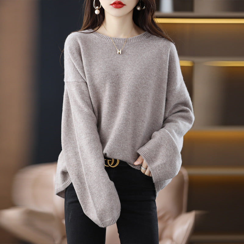 Pull en maille oversize pour femme, coupe ample et manches longues Berg-Feldt