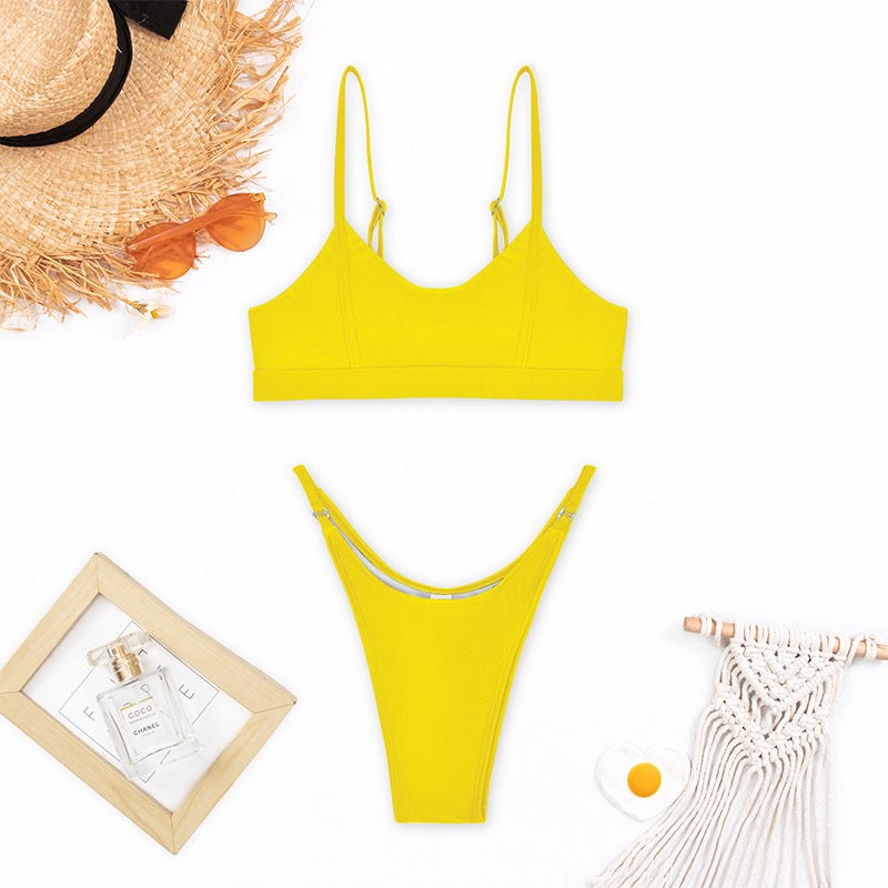 Ensemble de bikini pour femme avec découpes réglables tendance et taille élastique de berg-feldt