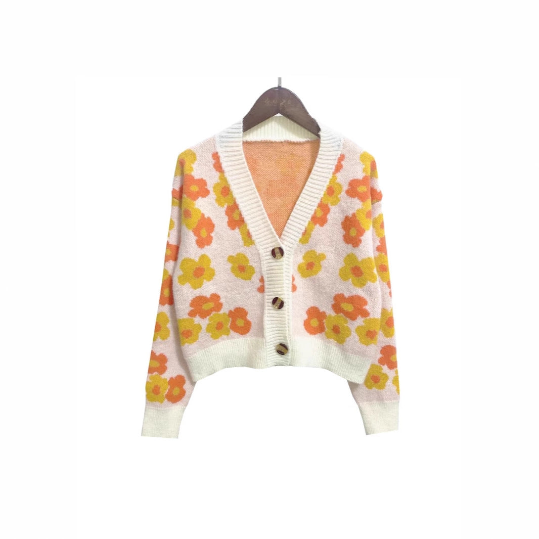 Gilet cardigan femme à motif floral et boutons Berg-Feldt