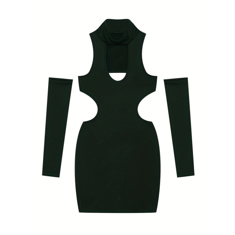 Robe ajustée pour femme avec découpes et manches longues de berg-feldt