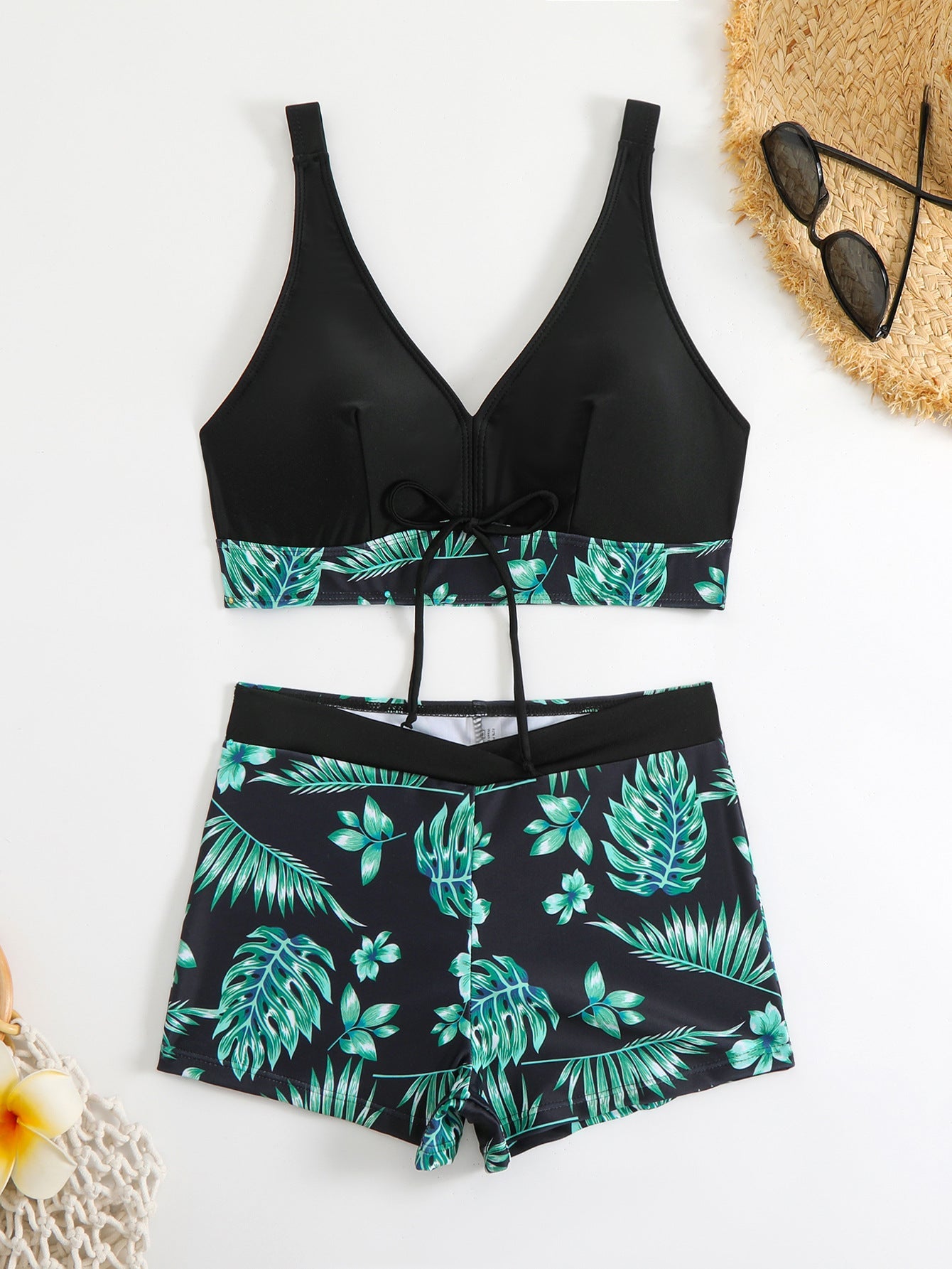 Maillot de bain femme Berg-Feldt à motif floral et bretelles réglables