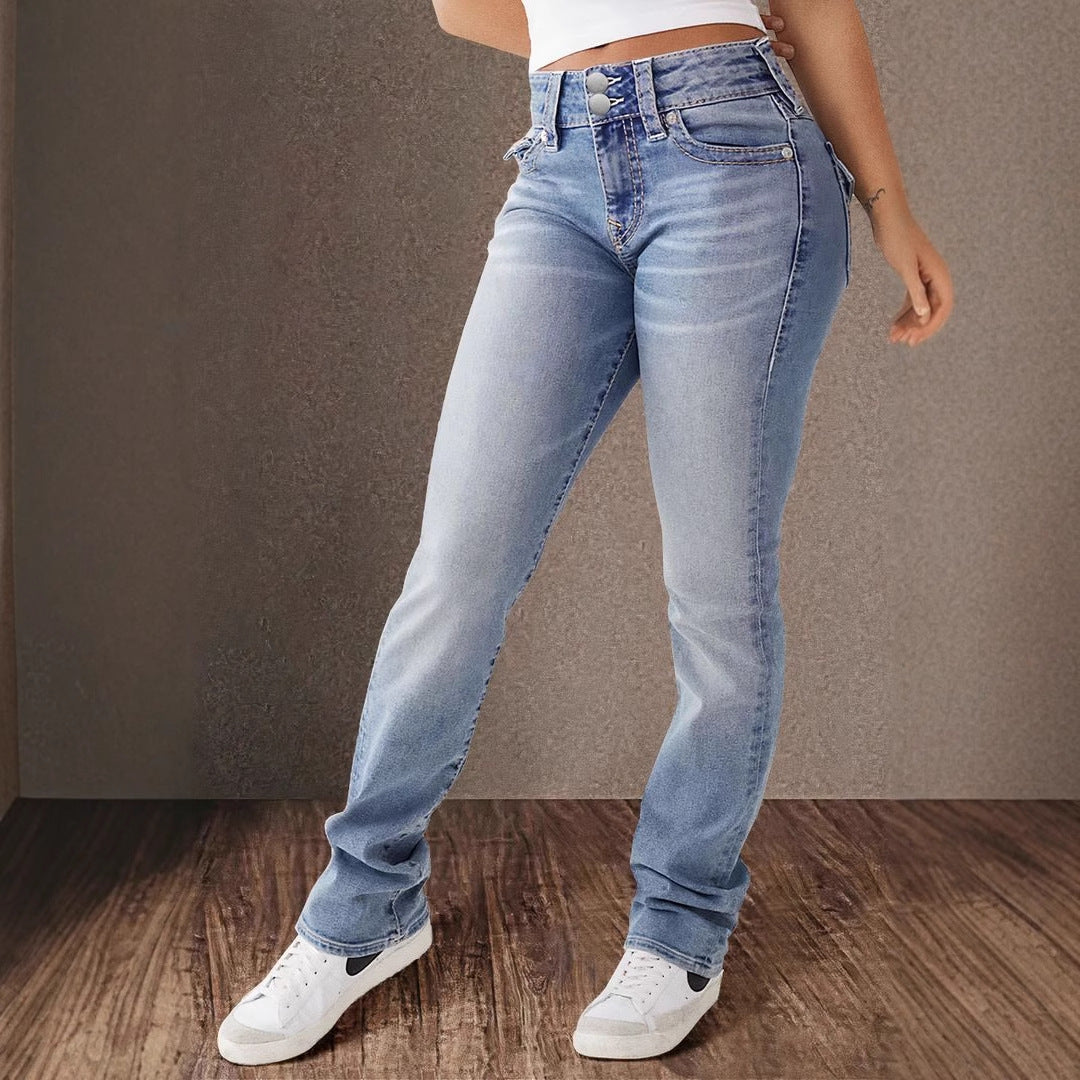 Jeans bootcut femme taille haute avec stretch Berg-Feldt