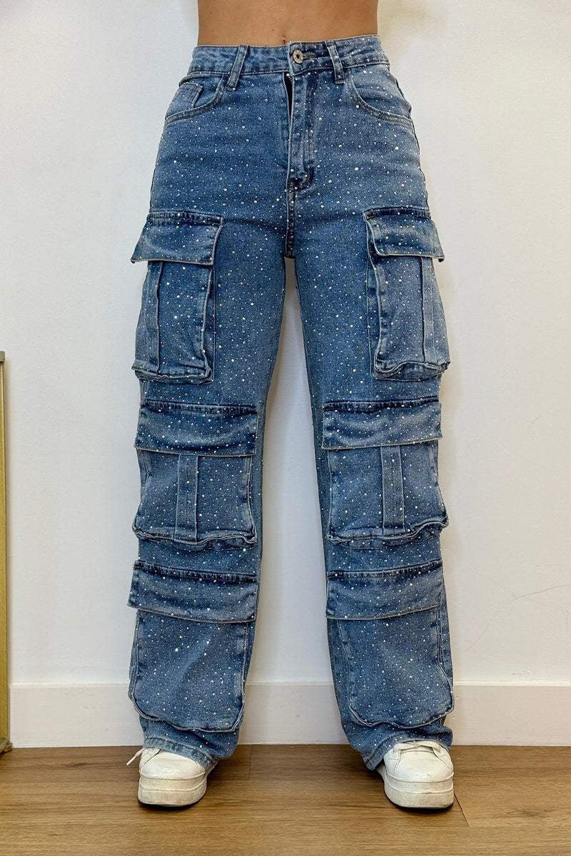 Bequeme Cargo Jeans für Damen mit vielen Taschen und entspanntem Schnitt von berg-feldt
