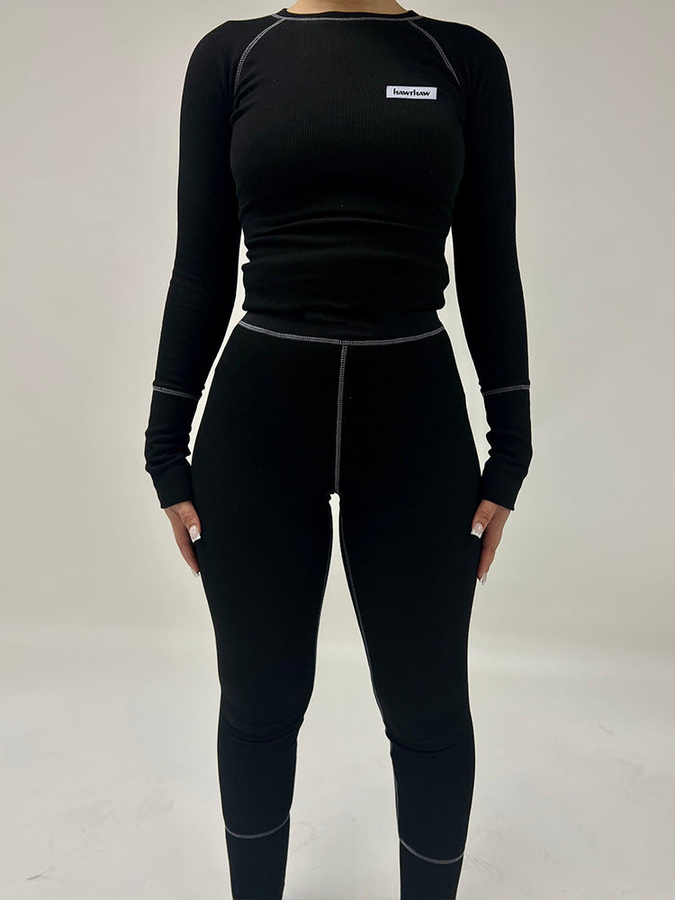 Ensemble legging sculptant et haut à manches longues pour femme de berg-feldt