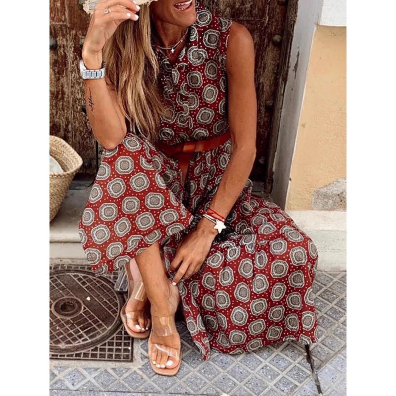 Robe longue bohème avec ceinture par berg-feldt