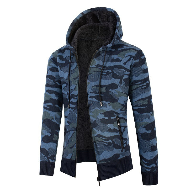 Herren modischer Kapuzensweater mit Karomuster Berg-Feldt