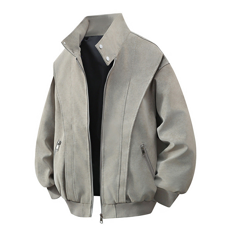 Veste mi-saison femme de créateur avec col montant et poches zippées pratiques Berg-Feldt