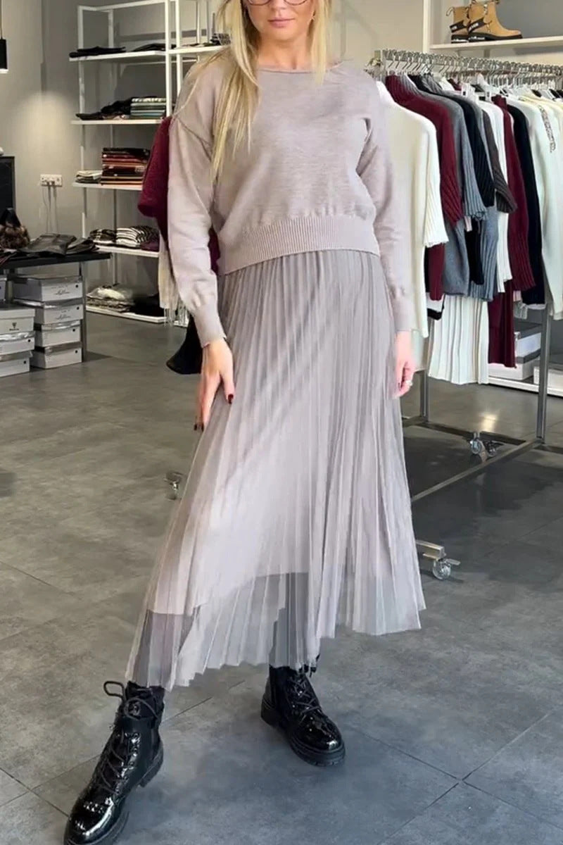 Jupe pour femme Berg-Feldt : plissée, jupon transparent, coupe tendance
