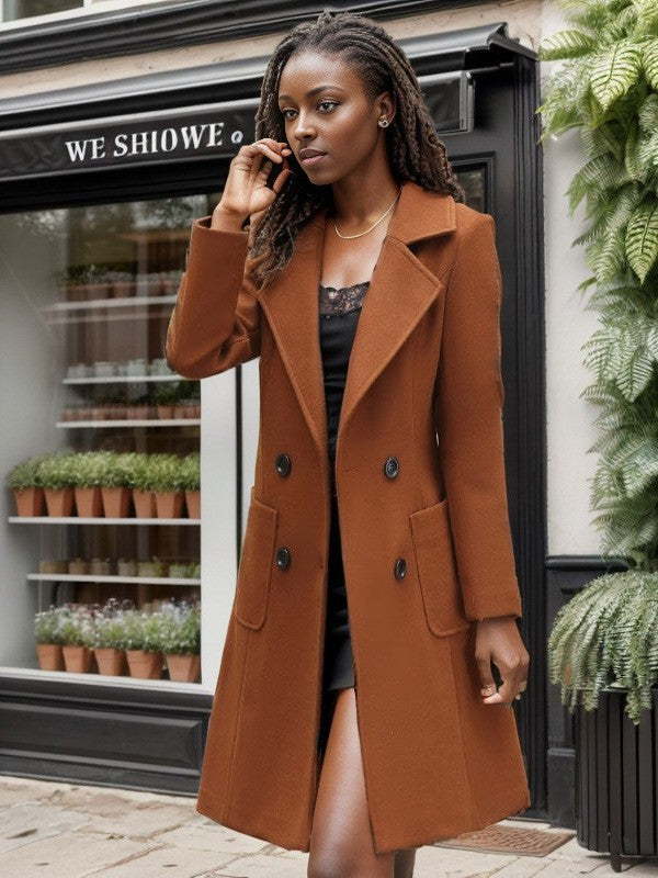 Manteau élégant en laine à double boutonnage avec poches pratiques Berg-Feldt