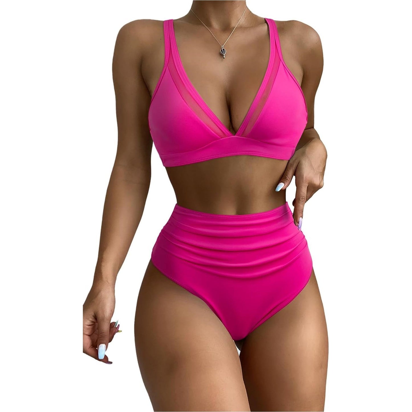 Maillot de bain bikini taille haute léopard pour femme Berg-feldt
