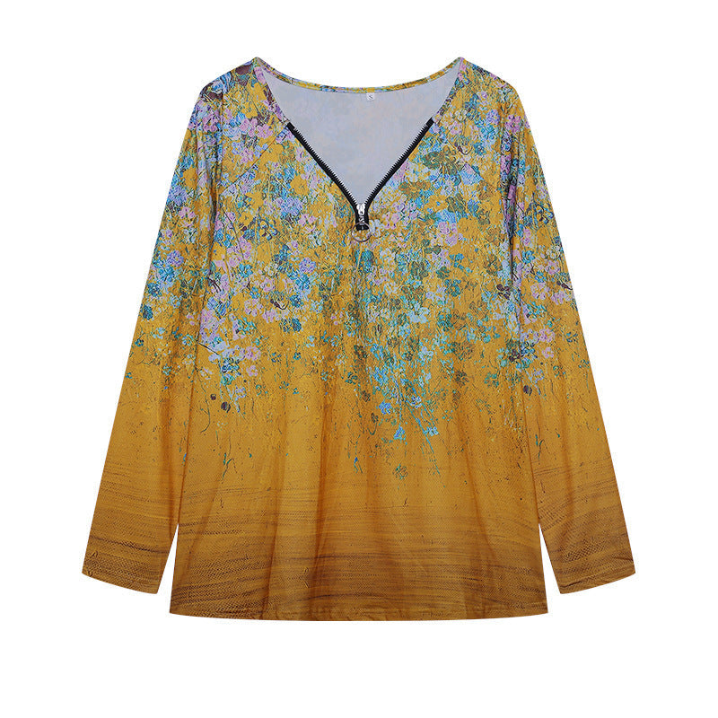 Chemisier femme manches longues motif floral berg-feldt