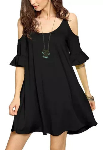 Robe à volants épaules dénudées pour femme berg-feldt